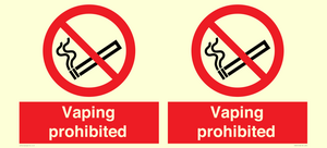 Vaping prohibited